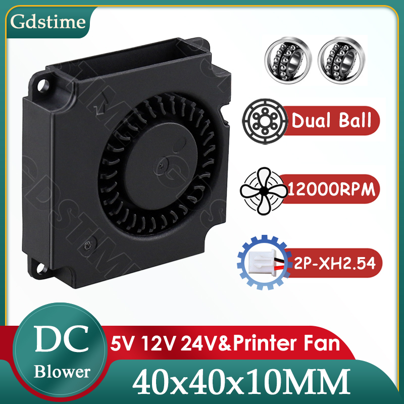 Hotend Assembly - Gdstime 4010 ventilateur 24V 12V 5V