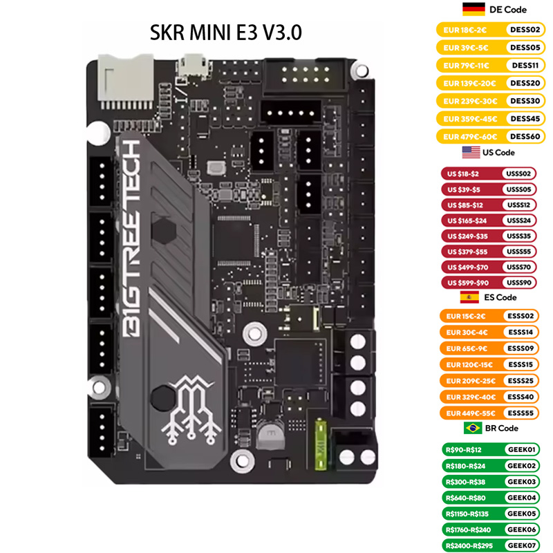 Direct Drive Extruder - BIGTREETacétone Carte mère pour imprimante 3D