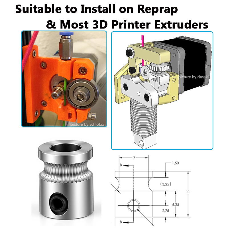 Engrenage d'entraînement pour  - Direct Drive Extruder avis et prix