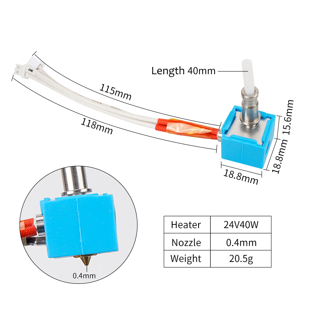 Kobra Hotend-Pièces d'impriman - Hotend Assembly avis et prix