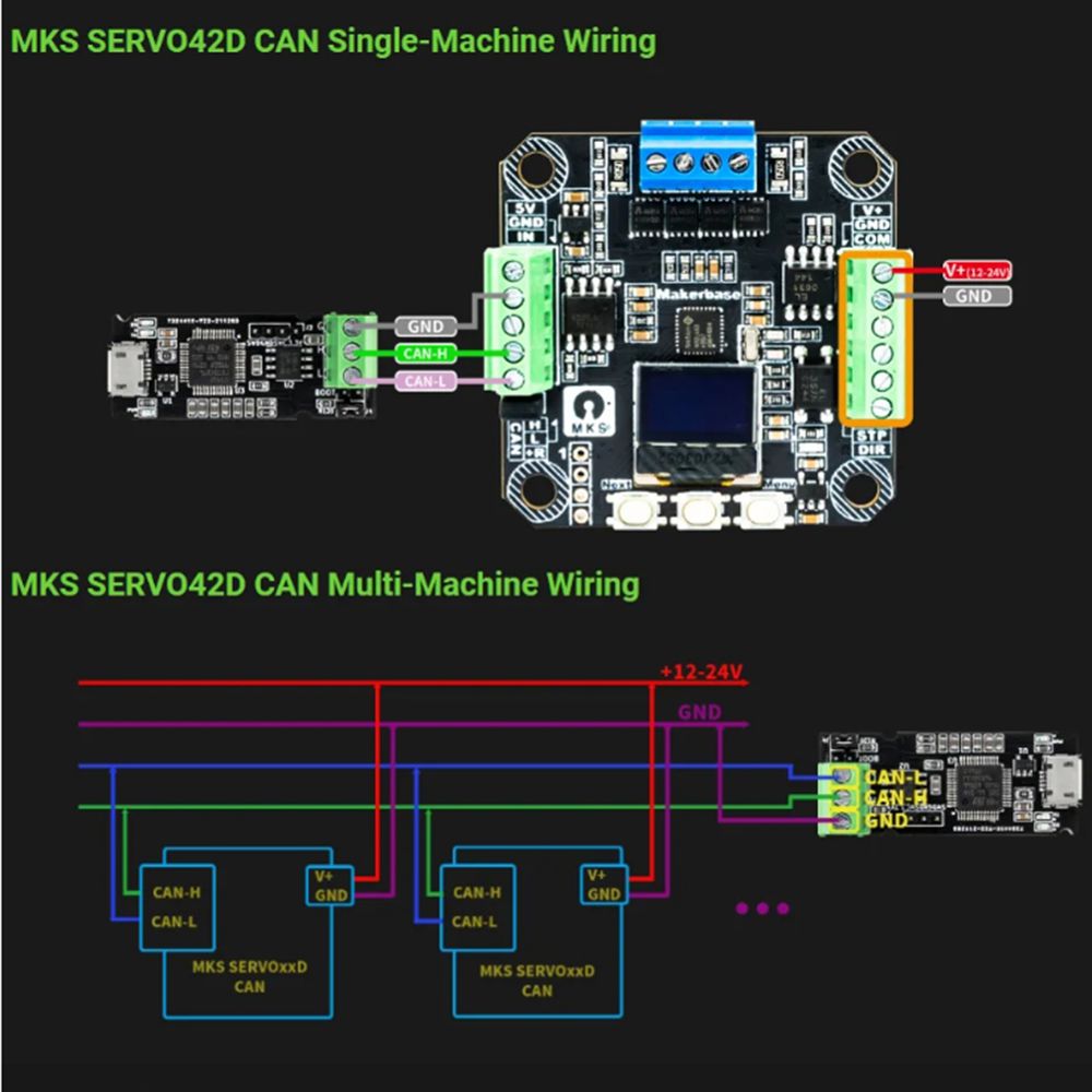 [AC18 Digital]/SERVO42D 40 CAN - Closed Loop Stepper Motor Nema 17 avis et prix